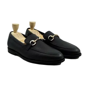 Abada - Men's Black Pebble Grain Loafer