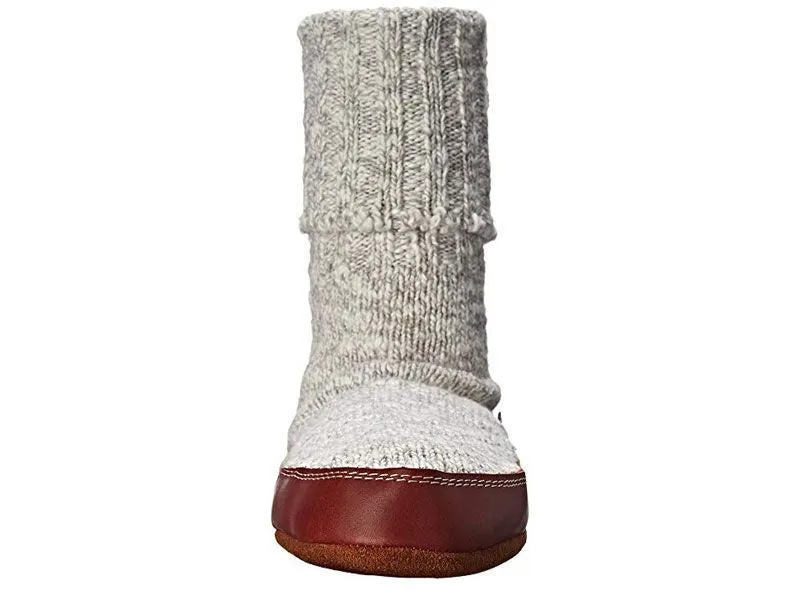 Acorn Grey Cotton Twist - Slipper Socks