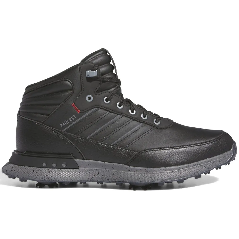 adidas S2G RAIN.RDY Waterproof Spiked Shoes - Core Black/Iron Met/Better Scarlet