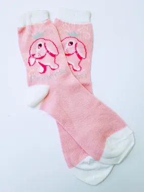 Bunny Rabbit Princess Crew Socks