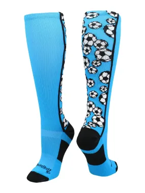 Crazy Soccer Socks with Soccer Balls over the calf (multiple colors)