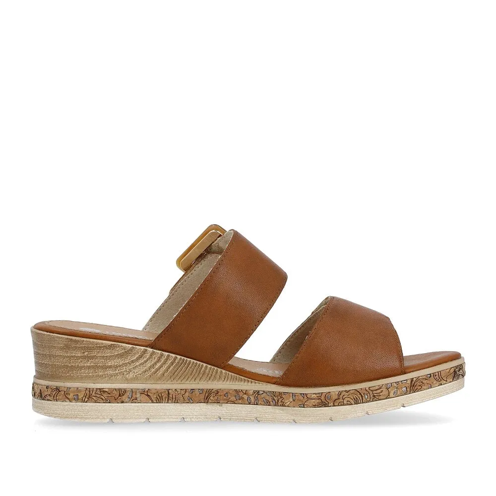 D3068-24 Two Strap Slide Chestnut