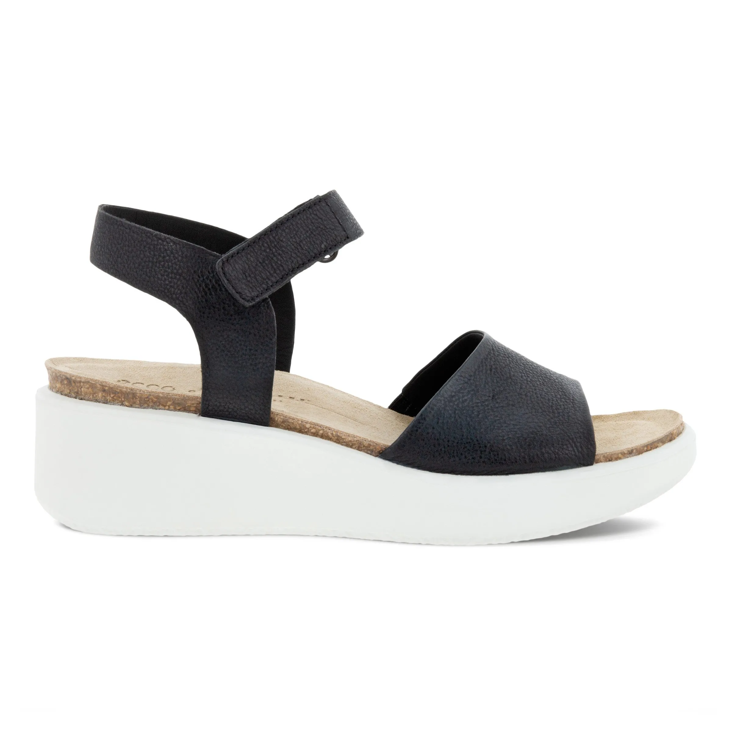 Flowt Cork Peep-Toe Wedge