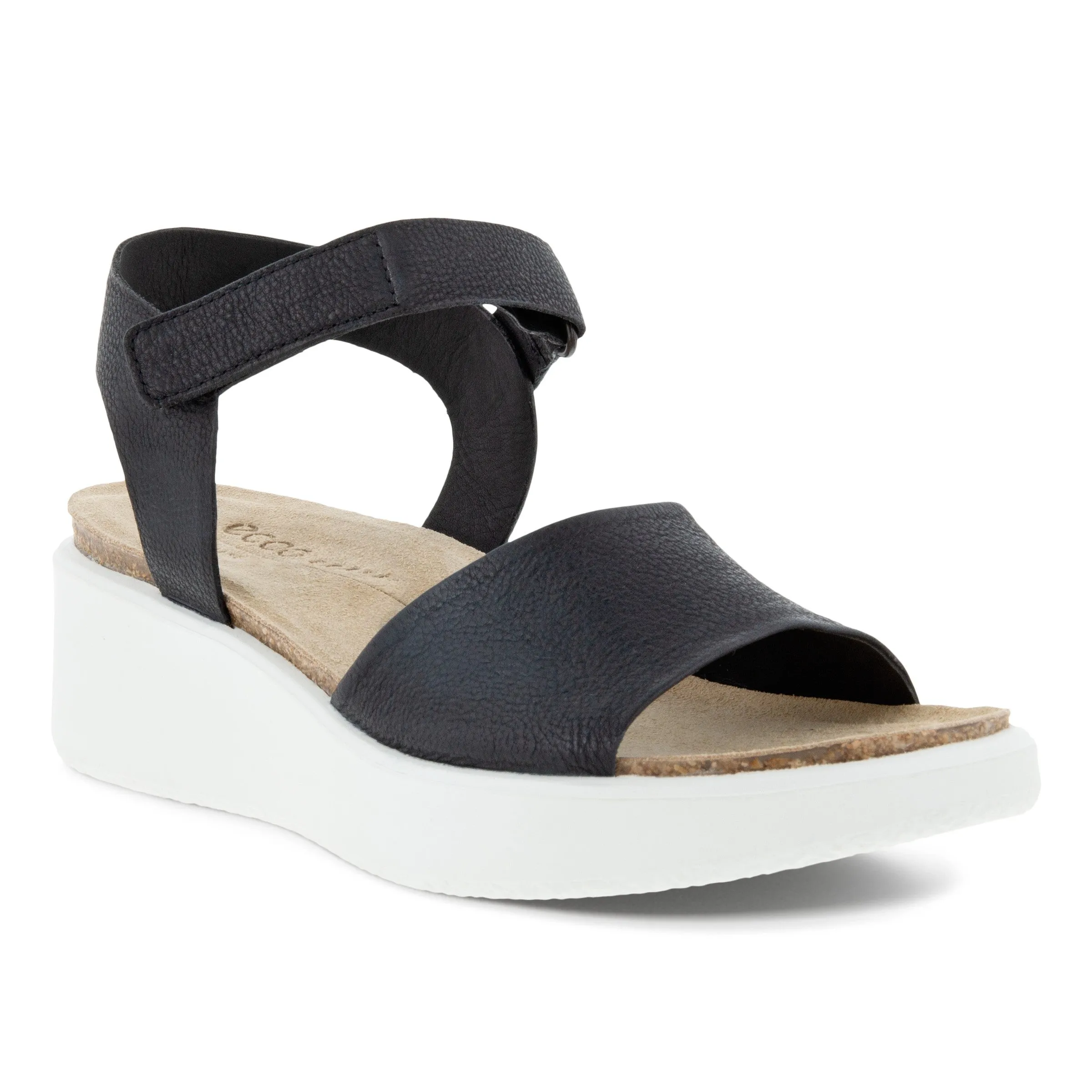 Flowt Cork Peep-Toe Wedge