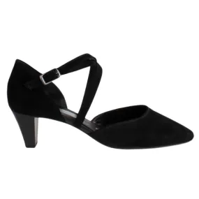 Gabor Ladies Dressy Heeled Cross Strap Pumps -  01.363.17 - Black