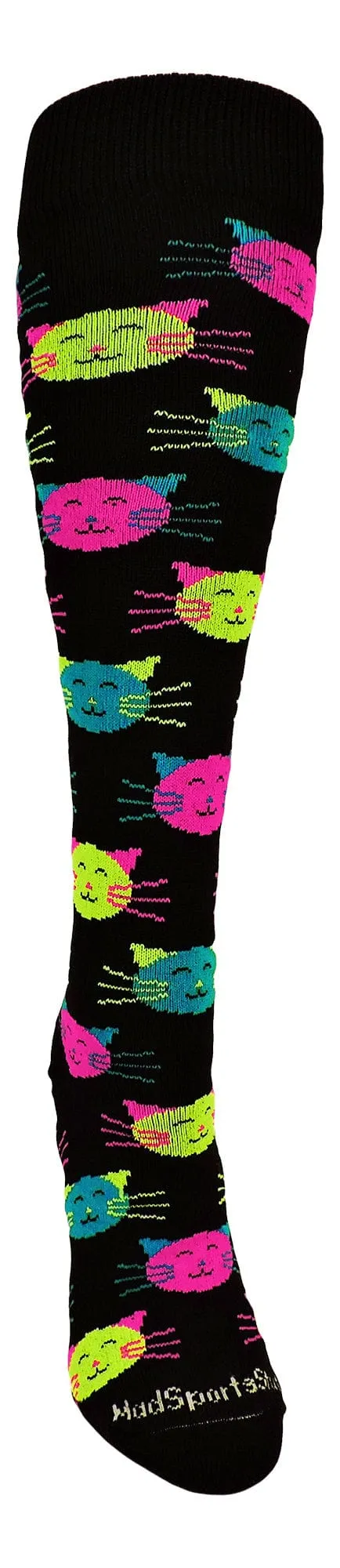 Good Kitty Cat Over The Calf Athletic Socks