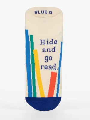 Hide And Go Read Sneaker Socks