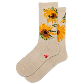 HOTSOX Women's Sunflower Active Crew Sock