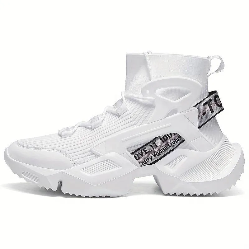 Men Training Shoes Mid Top Anti Slip Outdoor Trainers Wearable Sports Sneakers | L803