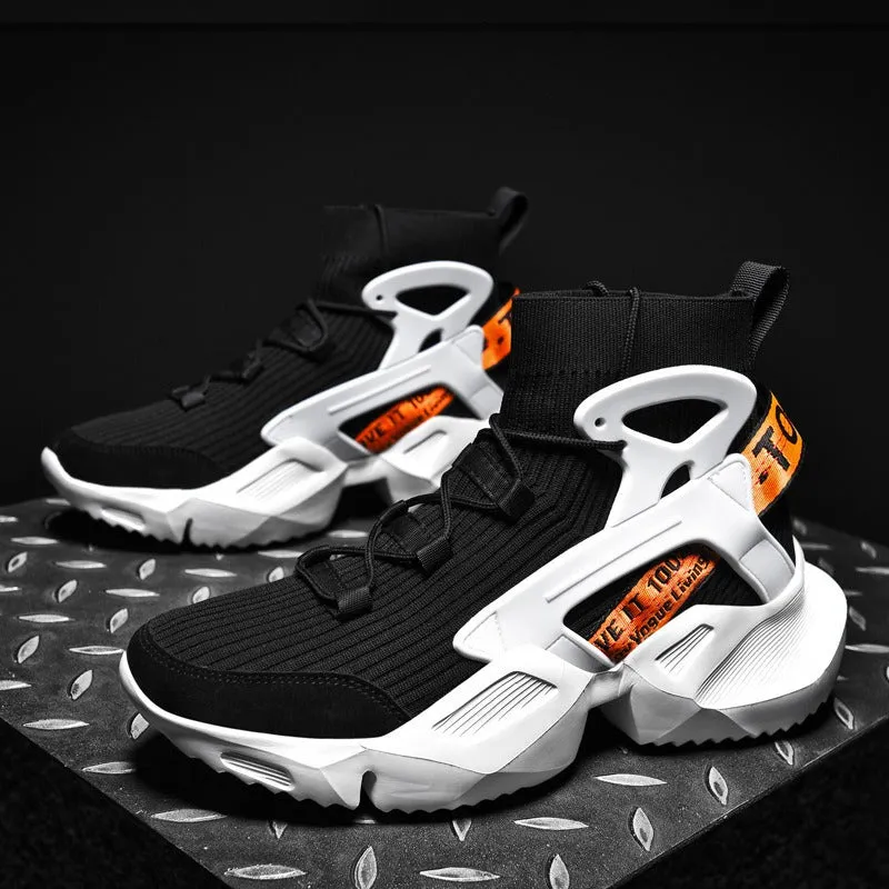 Men Training Shoes Mid Top Anti Slip Outdoor Trainers Wearable Sports Sneakers | L803