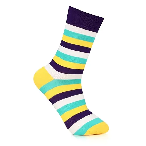 Men's Cozy Multicolour Stripes Socks