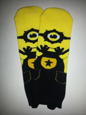 Minion Black Ankle Socks