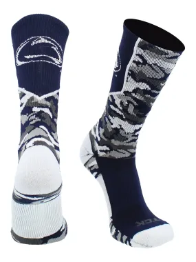 Penn State Nittany Lions Woodland Camo Crew Socks