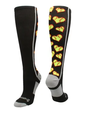 Softball Socks with Love Softball Hearts